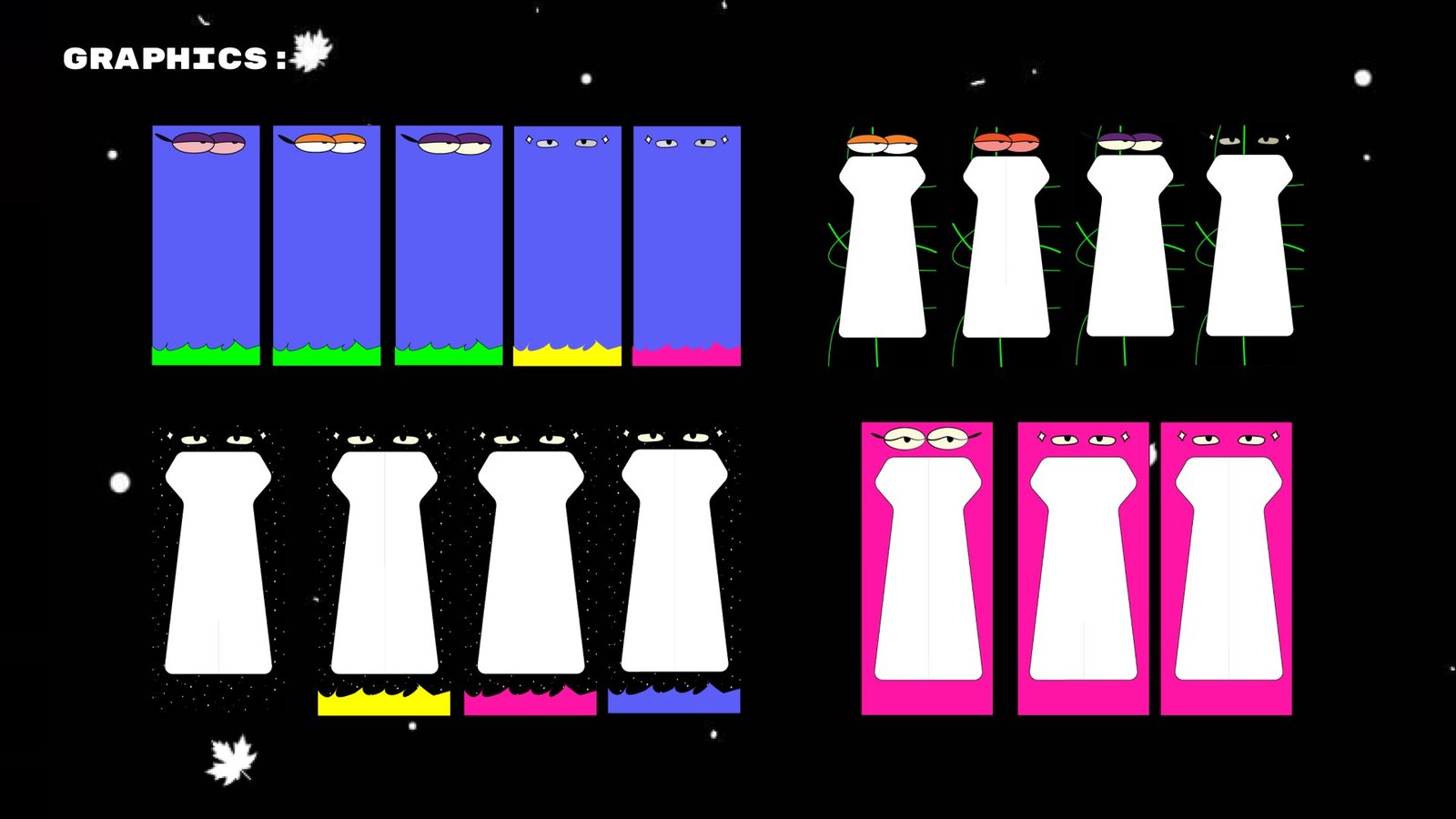 Bonga Bonga: character and pattern graphics exploration