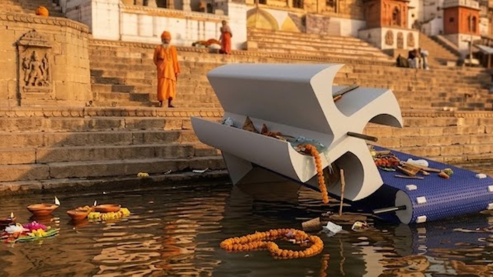 Waste and Worship river collection machine