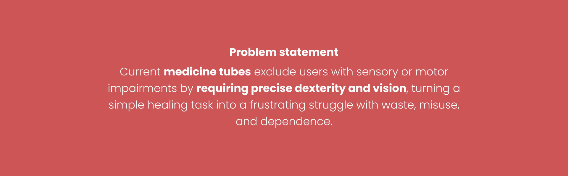 Inclusive — Problem statement
